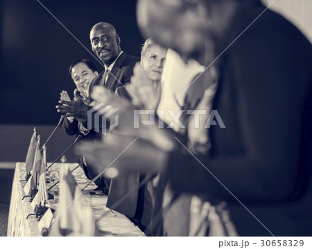 Diverse People Clapping Hands Conference 30658329