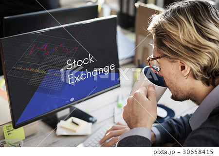 Stock Exchange Market Forex Trade Global Business Graph 30658415
