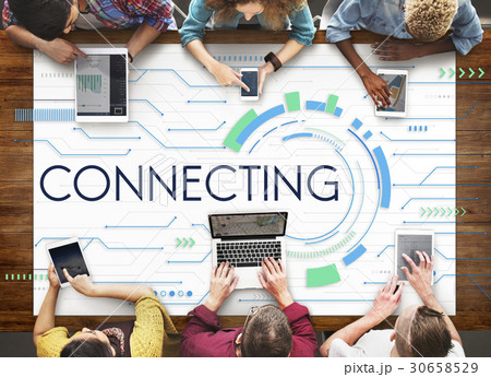 Connecting Network Internet Global Digital Connecting Network Internet Global Digital 30658529