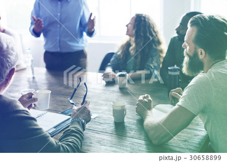Diverse People Meeting Listening to Speaker Meeting Diverse People Meeting Listening to Speaker Meeting 30658899