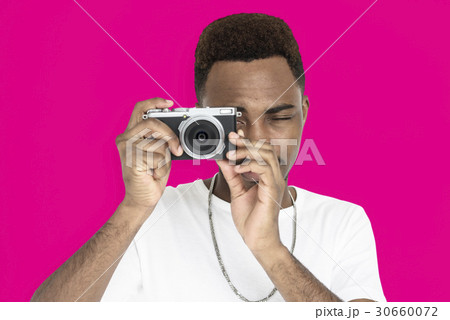 Men Hands Hold Camera Shoot 30660072