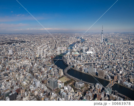 隅田川と東京スカイツリー 30663978