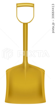 Snow shovel or scoop isolated on white background Snow shovel or scoop isolated on white background 30664413