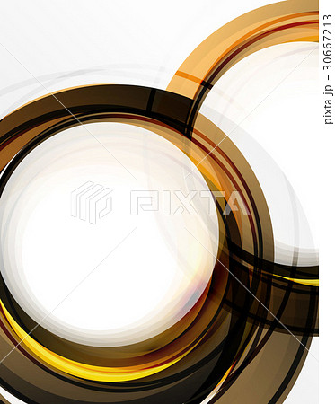Swirl and circles, futuristic geometrical abstract 30667213
