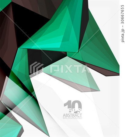 Low poly geometric 3d shape background 30667655