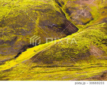 Green algae in geothermal area 30669203