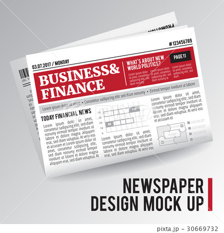 Realistic Economic Newspaper Realistic Economic Newspaper 30669732