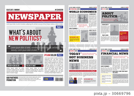 Newspaper Design Template 30669796
