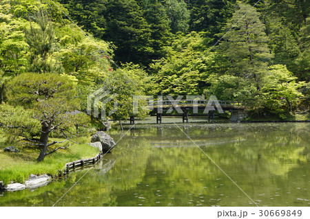 修学院離宮　楓橋　日本庭園 30669849