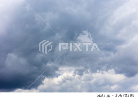 dark sky with clouds close-up 30670299