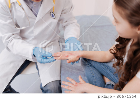 Adorable girl having some strange spots 30671554