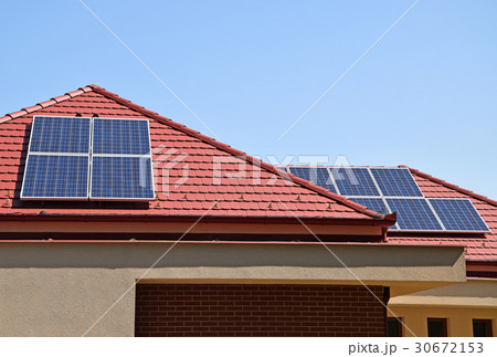 Solar panels on the roof 30672153