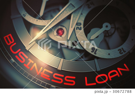 Business Loan on Luxury Watch Mechanism. 3D. 30672788