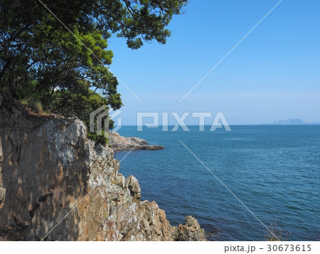 室津藻振ノ鼻から見た播磨灘　藻振ノ鼻　東の風景　室津半島 30673615