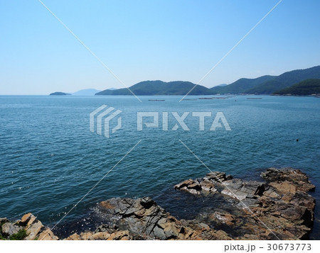 室津藻振ノ鼻から見た播磨灘　藻振ノ鼻　西の風景　室津半島 30673773