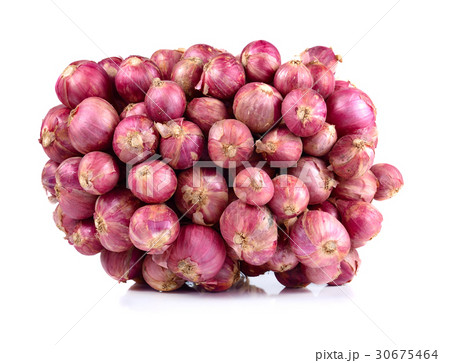 Shallot isolated on white background. Shallot isolated on white background. 30675464