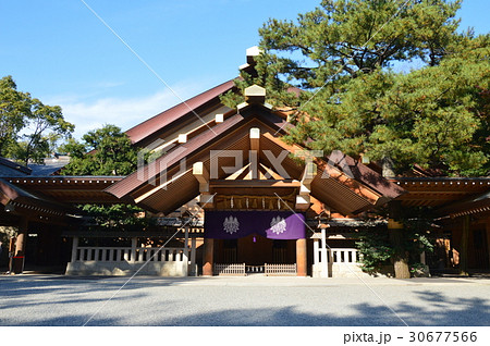 熱田神宮の 神楽殿 愛知県名古屋市熱田区 の写真素材