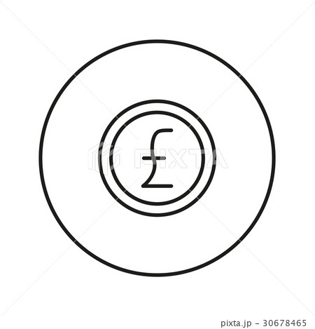 Money sign. Coin. Pound. Money sign. Coin. Pound. 30678465