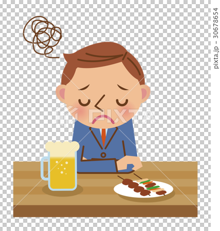 居酒屋で落ち込む会社員 30678654