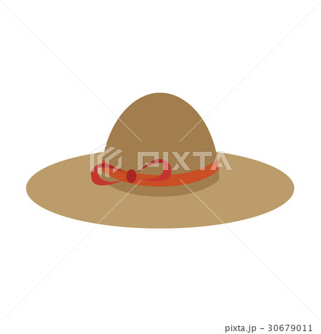 Icon in flat design fashion clothes Women hat 30679011