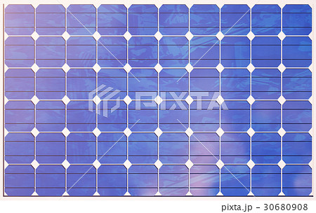 3D illustration solar panels on sky background 30680908