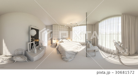 3d render 360 seamless panorama of bedroom 3d render 360 seamless panorama of bedroom 30681572