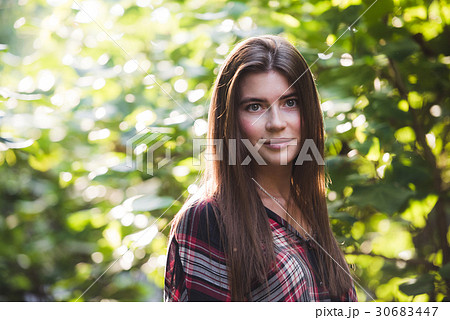 Close-up portrait of a beautiful hipster girl at Close-up portrait of a beautiful hipster girl at 30683447