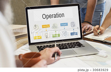 Operation Process Performance Development Icon Operation Process Performance Development Icon 30683929