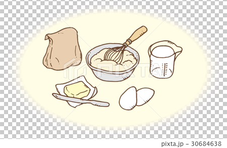 ホットケーキ作りの準備 ホットケーキ作りの準備 30684638