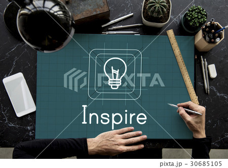Bulb Ideas Creative Icon Sign Word 30685105
