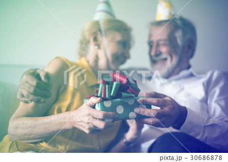 Photo Gradient Style with Senior Life Celebration Birthday Present Photo Gradient Style with Senior Life Celebration Birthday Present 30686878