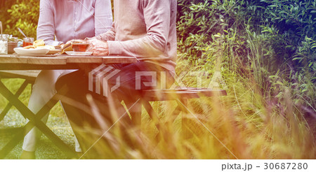 Gradient Color Style with Leisure Time Tea Break Resting Gradient Color Style with Leisure Time Tea Break Resting 30687280