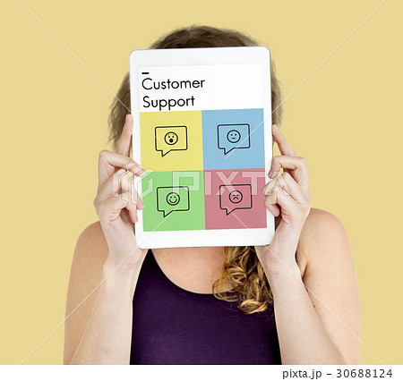 Rating Customer Survey Support Emotion Icons Rating Customer Survey Support Emotion Icons 30688124