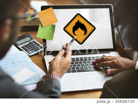 Flammable Sign Caution Warning Sign Symbol Flammable Sign Caution Warning Sign Symbol 30688730