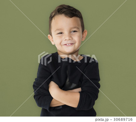 A little boy is really confidence A little boy is really confidence 30689716