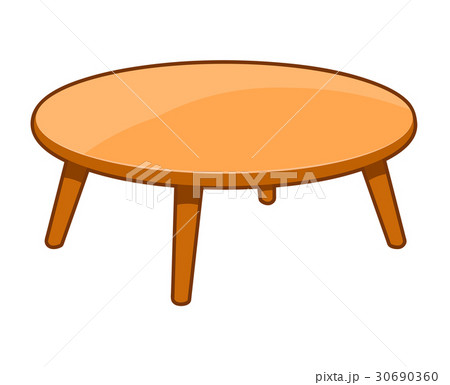 Wooden table isolated illustration Wooden table isolated illustration 30690360