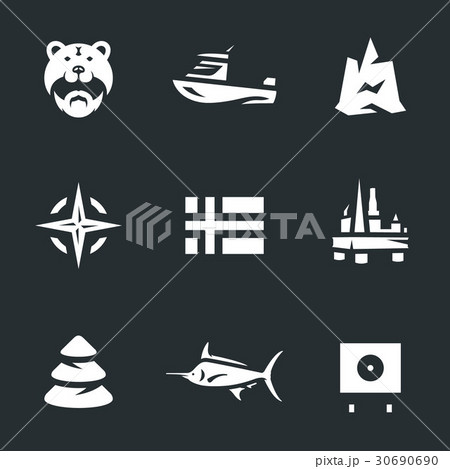 Vector Set of Norway Icons. Vector Set of Norway Icons. 30690690