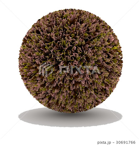 Sphere covered with people of different colors  30691766