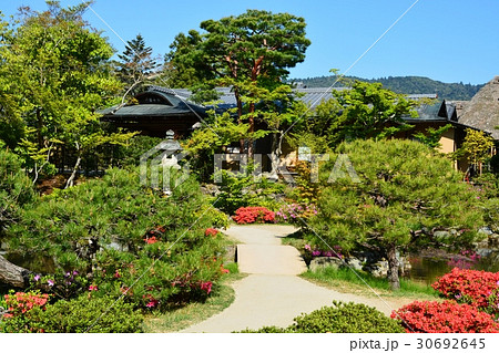 名勝依水園 日本庭園 奈良 名勝依水園 日本庭園 奈良 30692645