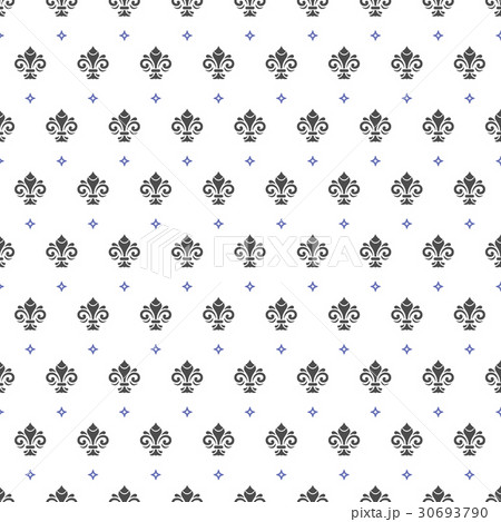 Seamless Vector Pattern With Royal Lily 30693790