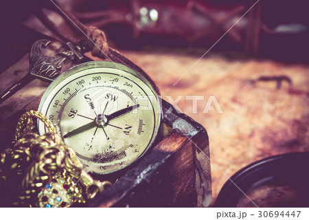 Columbus day and world map with compass Columbus day and world map with compass 30694447