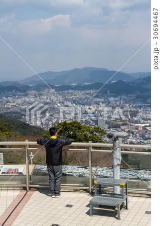 稲佐山展望台からの景色観光客7 30694467