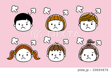 子供たちの表情：怒る 30694879