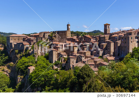 Sorano medieval town in Tuscany Italy Sorano medieval town in Tuscany Italy 30697144