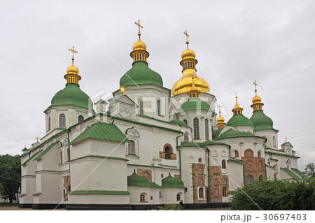 Ukraine. Kiev. View at Saint Sophia Cathedral Ukraine. Kiev. View at Saint Sophia Cathedral 30697403