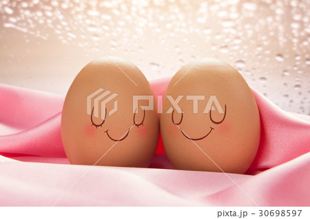 Two eggs with love for each other Two eggs with love for each other 30698597