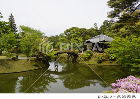 日本庭園　回遊式庭園　桂離宮 30699996