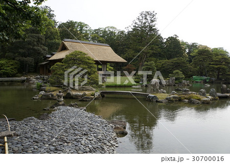 桂離宮　日本庭園　州浜　松琴亭 30700016