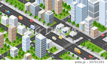Isometric illustration city 30701365