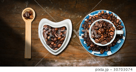 I Love Coffee - Spoon - Heart - Cup I Love Coffee - Spoon - Heart - Cup 30703074
